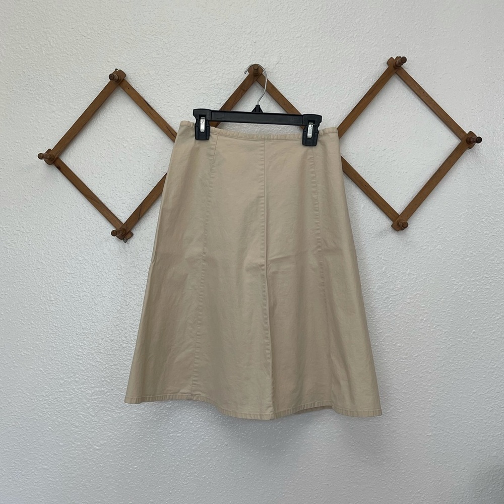 Tan GAP High Waisted Picnic Skirt SIZE 0